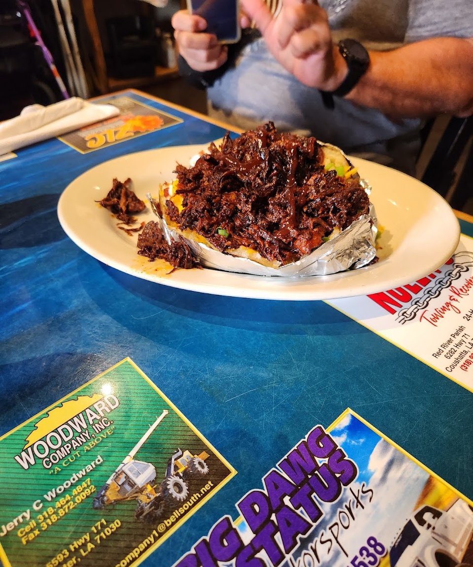 Loaded Baked Potato with BBQ Brisket